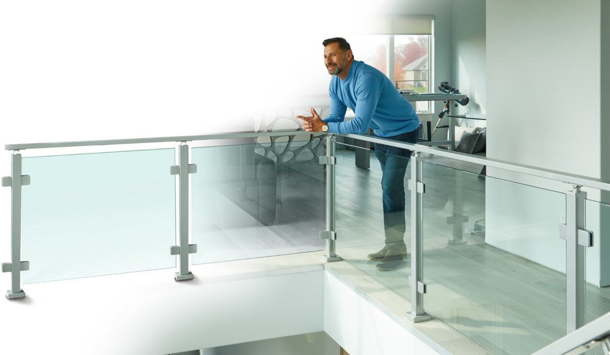 glass railing installation