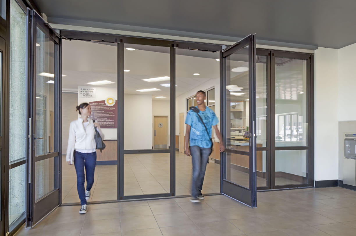 Swing door systems