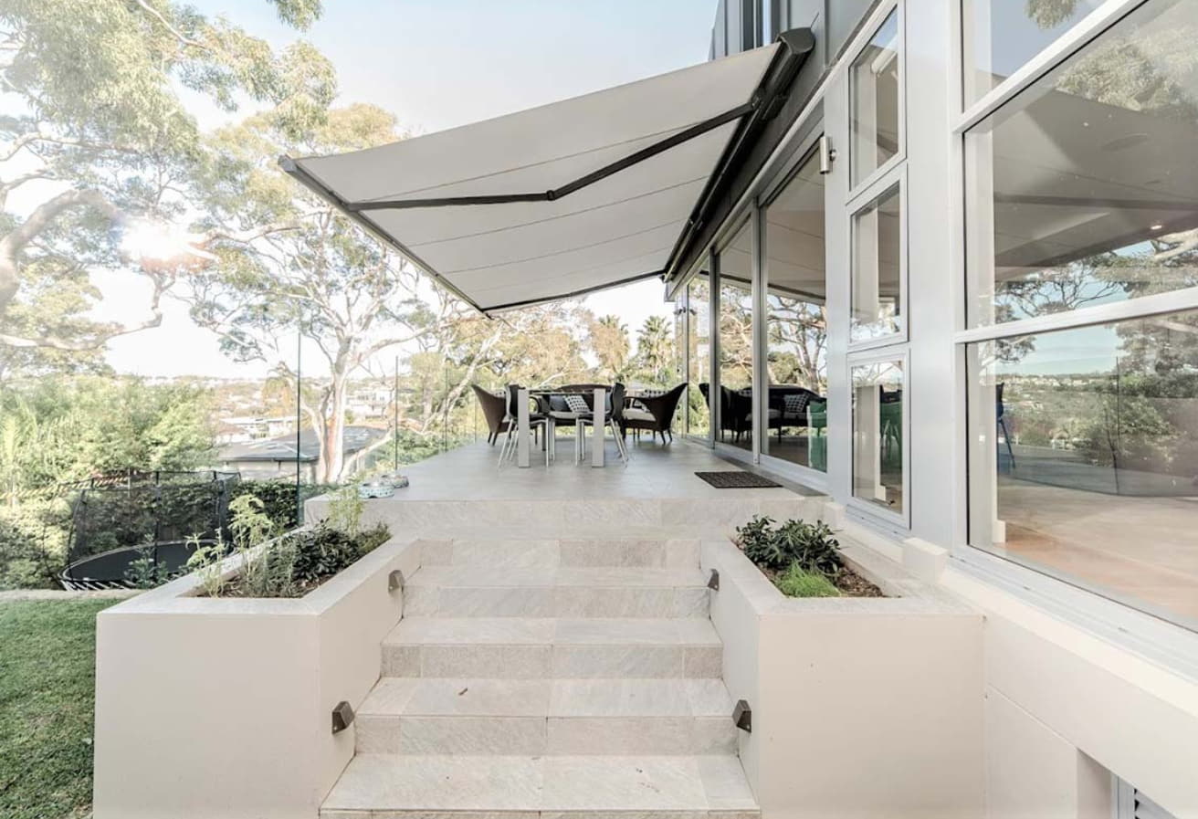 outdoor folding awnings