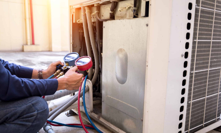 residential heat pump installation