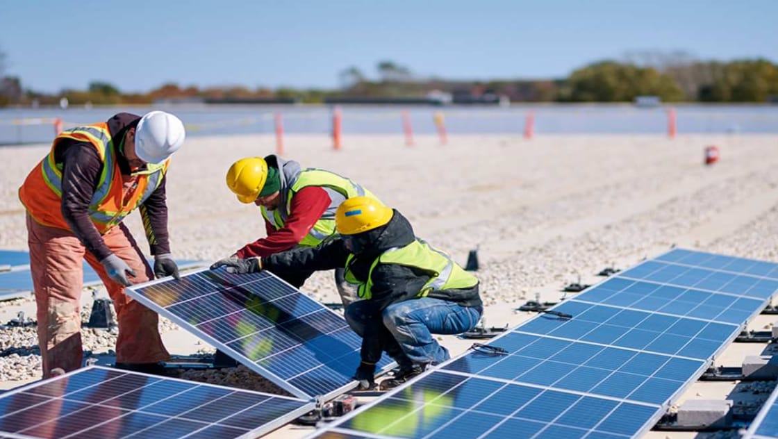 solar panel installation